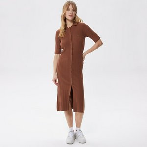 Платье Lacoste Slim Fit на пуговицах, коричневый, арт. ef0309