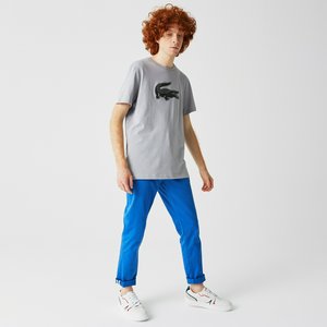 Мужские классические брюки чинос Lacoste Slim Fit из хлопка, синий, арт. hh2661