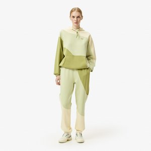 Женские хлопковые спортивные брюки Lacoste OVERSIZE FIT, хаки, арт. xf2608