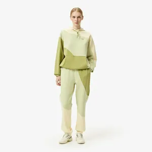 Женские хлопковые спортивные брюки Lacoste OVERSIZE FIT, хаки, арт. XF2608