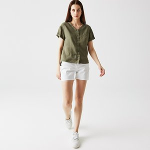 Женские шорты Lacoste Casual Fit, белый, арт. gf0109