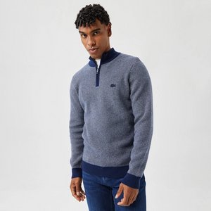 Свитер Lacoste на молнии с высоким воротом, синий, арт. AH2322