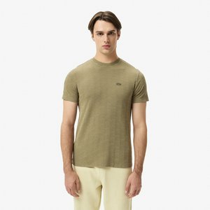 Мужская хлопковая футболка Lacoste REGULAR FIT, хаки, арт. th2609