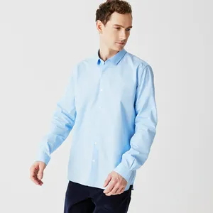 Хлопковая рубашка Lacoste, голубой, арт. ch0141