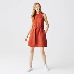 Платье Lacoste без рукавов с круглым вырезом, красный, арт. EF0117