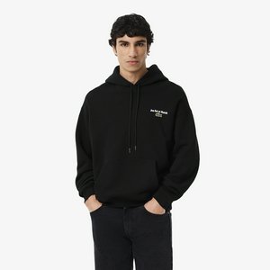 Хлопковый свитшот Lacoste Loose Fit, черный, арт. sh5947