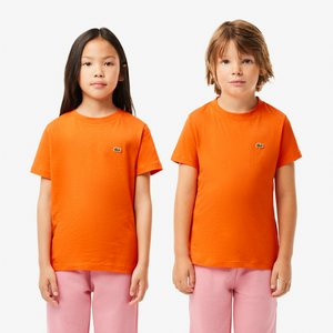 Детская футболка Lacoste из хлопка, оранжевый, арт. tj1122
