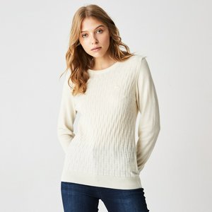 Женский свитер Lacoste из шерсти и кашемира, черный, арт. af2159