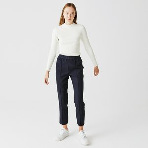 Женские брюки Lacoste SPORT из драпированной саржевой ткани, синий, арт. hf0317