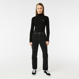 Женские джинсы Lacoste с высокой талией, серый, арт. hf7975