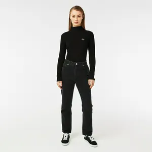 Женские джинсы Lacoste с высокой талией, серый, арт. hf7975