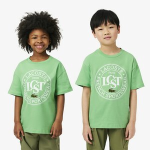 Футболка Lacoste с принтом, зеленый, арт. tj2463