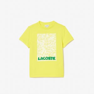 Детская футболка Lacoste из органического хлопка, желтый, арт. tj8457