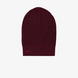 Вязаная шапка Lacoste Unisex, красный, арт. rb2208