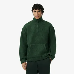 Мужской хлопковый свитшот Lacoste Loose Fit, зеленый, арт. SH5463