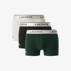 Мужское эластичное нижнее бельё Lacoste, черный,зеленый,серый, арт. 5h6428