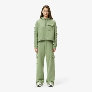 Хлопковые спортивные брюки Lacoste RELAXED FIT, зеленый, арт. XF2603