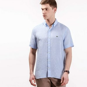 Льняная рубашка Lacoste Regular Fit, голубой, арт. ch4991