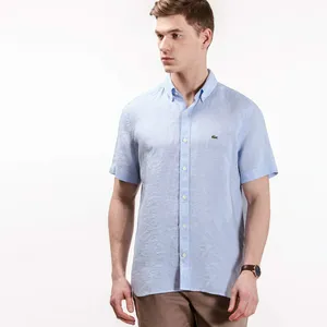 Льняная рубашка Lacoste Regular Fit, голубой, арт. CH4991