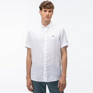 Льняная рубашка Lacoste, белый, арт. ch0055