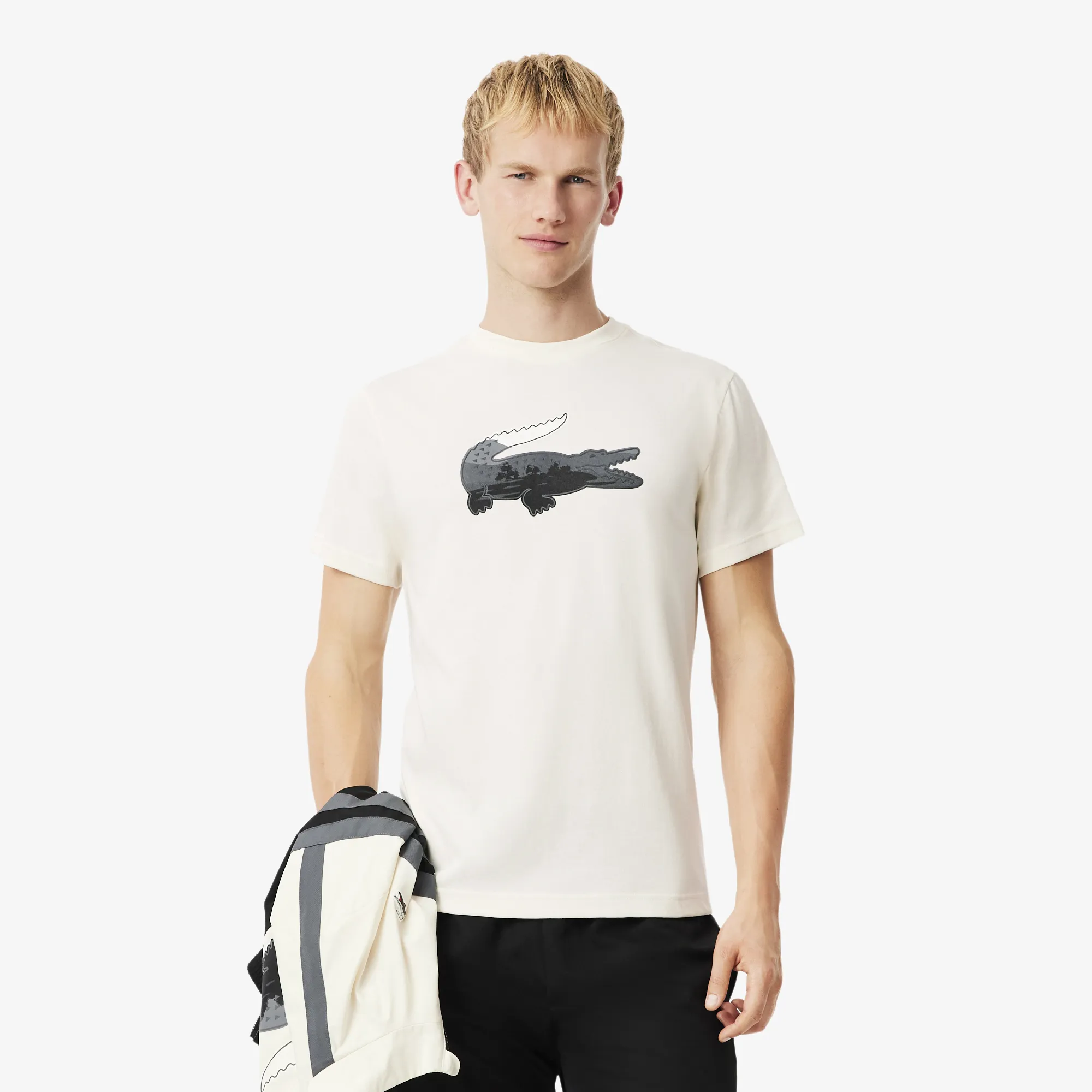 Футболка Lacoste хлопковая, белый, арт. th6306