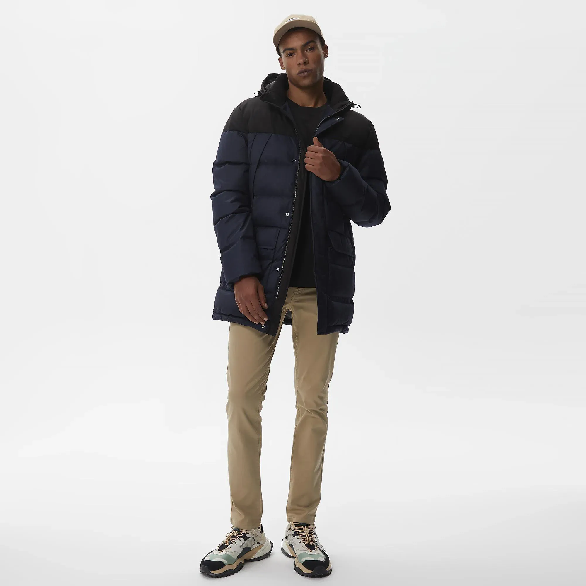 Мужская стёганая куртка Lacoste L!VE, синий, арт. bh2310