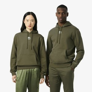 Хлопковая толстовка Lacoste с капюшоном, хаки, арт. sh2740