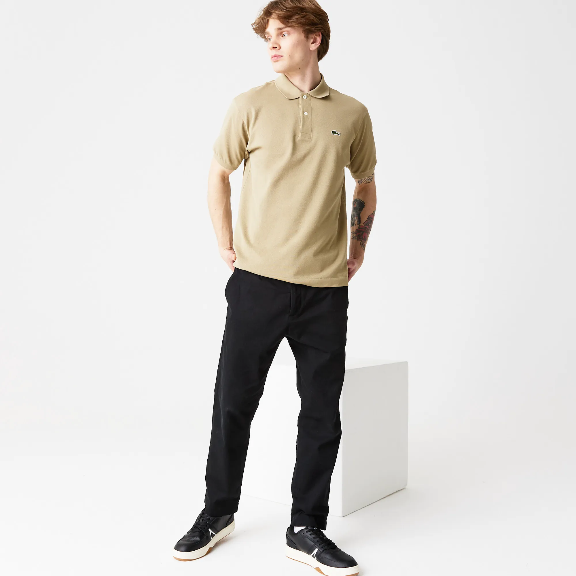 Мужские брюки Lacoste Tapered Fit, черный, арт. hh2709