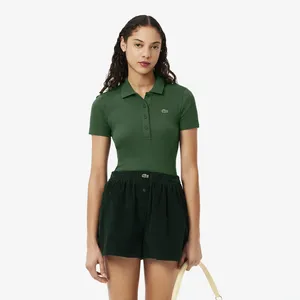 Поло Lacoste Slim Fit из органического хлопка, зеленый, арт. DF5377
