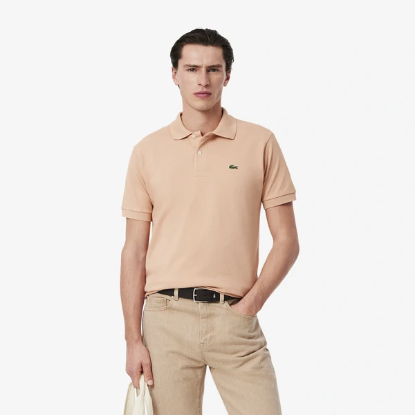 Поло Lacoste L1212 Classic Fit, розовый, арт. l1212
