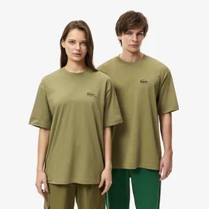 Футболка Lacoste Unisex из плотного хлопка, хаки, арт. TH2745P