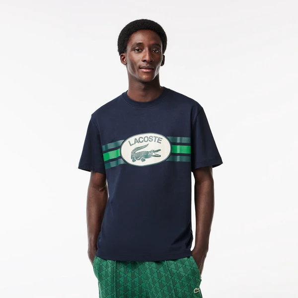 Футболка Lacoste Regular Fit с принтом, синий, арт. th1415