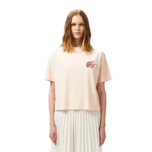 Футболка Lacoste из хлопка, розовый, арт. TF0504