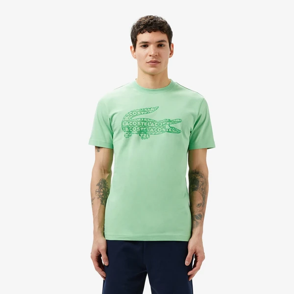 Мужская футболка Lacoste, зеленый, арт. th0508