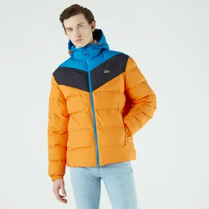 Пуховик Lacoste с капюшоном, синий, арт. bh7775