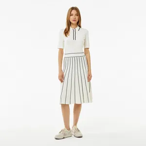 Платье-поло Lacoste Flare Fit Short, белый, арт. EF0314