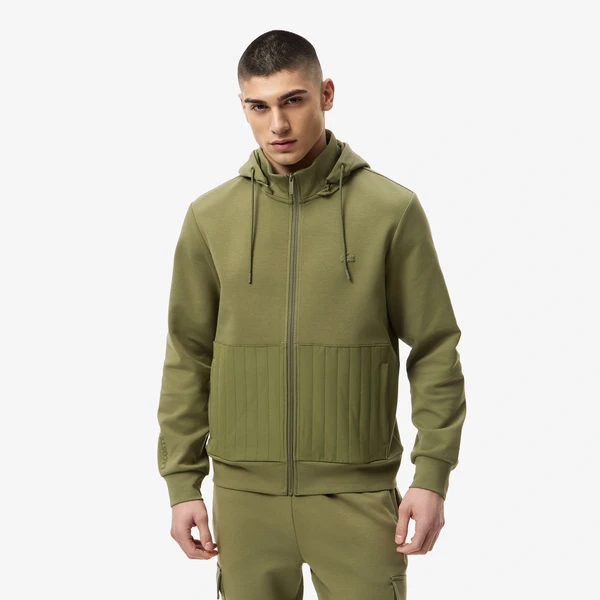 Мужской хлопковый свитшот Lacoste Regular Fit, хаки, арт. sh2601