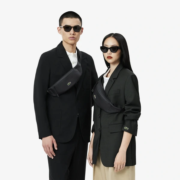 Сумка на пояс Lacoste Coated Canvas, черный, арт. nh3317lv