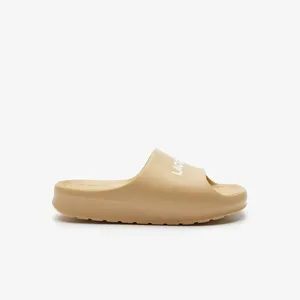 Женские сланцы Lacoste SERVE SLIDE 2.0, бежевый, арт. 747CFA0020
