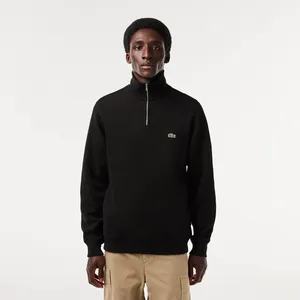 Мужская толстовка Lacoste на молнии с высоким воротом, черный, арт. SH1927