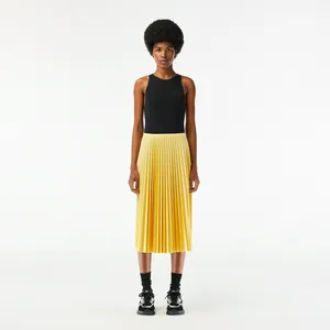 Женская плиссированная юбка Lacoste, желтый, арт. JF8050