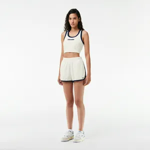 Женские спортивные шорты Lacoste, белый, арт. GF7269