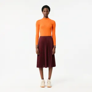 Женская плиссированная юбка Lacoste, красный, арт. JF8050