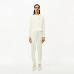 Женские флисовые спортивные брюки Lacoste, белый, арт. XF9216