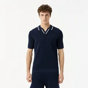 Мужское вязаное поло Lacoste, синий, арт. AH0504R