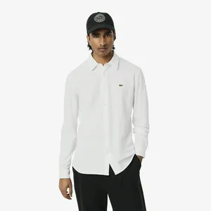 Мужская хлопковая рубашка Lacoste, белый, арт. CH0214