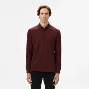 Поло Lacoste с длинными рукавами, красный, арт. PH2481