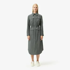 Платье Lacoste классического кроя, серый, арт. EF2604
