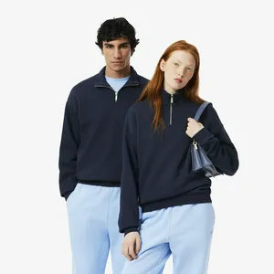 Свитшот Lacoste с воротником на молнии, синий, арт. SH7759