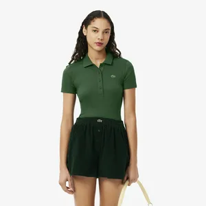 Женское поло Lacoste Slim Fit из органического хлопка, зеленый, арт. DF5377